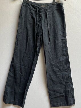 Tommy Bahama 100% Linen Two Palms Easy Wide Leg Drawstring Pants Size 0 / 28"